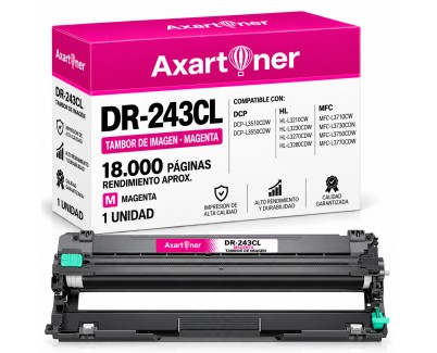 Compatible Brother DR243CL / DR-243 Magenta Tambor de Imagen (Drum) para DCP-L3510CDW, DCP-L3550CDW, HL-L3210CW, HL-L3230CDW, HL-L3270CDW, HL-L3280CDW, MFC-L3710CW, MFC-L3730CDN, MFC-L3750CDW, MFC-L3770CDW