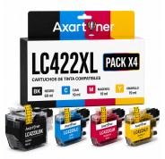 Compatible Brother LC-422XL Pack de 4 Cartuchos de Tinta LC422XLVAL para Brother MFC-J5340DW, MFC-J5345DW, MFC-J5740DW, MFC-J6540DW, MFC-J6940DW