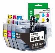 Compatible Brother LC-422XL Pack de 4 Cartuchos de Tinta LC422XLVAL para Brother MFC-J5340DW, MFC-J5345DW, MFC-J5740DW, MFC-J6540DW, MFC-J6940DW