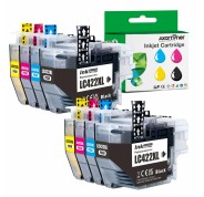Compatible Brother LC-422XL Pack de 8 Cartuchos de Tinta LC422XLVAL para Brother MFC-J5340DW, MFC-J5345DW, MFC-J5740DW, MFC-J6540DW, MFC-J6940DW