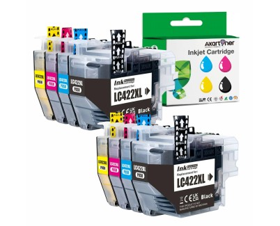 Compatible Brother LC-422XL Pack de 8 Cartuchos de Tinta LC422XLVAL para Brother MFC-J5340DW, MFC-J5345DW, MFC-J5740DW, MFC-J6540DW, MFC-J6940DW