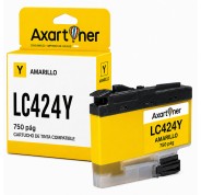 Compatible Brother LC-424 Amarillo Cartucho de Tinta LC424Y para Brother DCP-J1200DW / DCP-J1200W / Brother DCP-J1200WE