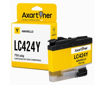 Compatible Brother LC-424 Amarillo Cartucho de Tinta LC424Y para Brother DCP-J1200DW / DCP-J1200W / Brother DCP-J1200WE