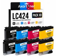 Compatible Brother LC-424 Pack de 8 Cartuchos de Tinta LC424VAL para Brother DCP-J1200DW / DCP-J1200W / Brother DCP-J1200WE