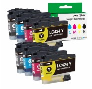 Compatible Brother LC-424 Pack de 8 Cartuchos de Tinta LC424VAL para Brother DCP-J1200DW / DCP-J1200W / Brother DCP-J1200WE