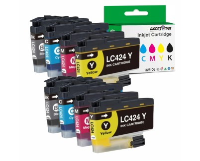 Compatible Brother LC-424 Pack de 8 Cartuchos de Tinta LC424VAL para Brother DCP-J1200DW / DCP-J1200W / Brother DCP-J1200WE