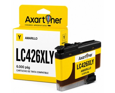 Compatible Brother LC-426XL Amarillo Cartucho de Tinta LC426XLY para Brother MFC-J4335 / MFC-J4340 / MFC-J4535 / MFC-J4540