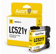 Compatible Brother LC-521 Amarillo Cartucho de Tinta Pigmentada LC521Y para Brother DCP-J1260W / DPC-J1310DW / DCP-J1360DW / DCP-J1460DW
