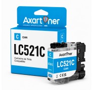 Compatible Brother LC-521 Cyan Cartucho de Tinta Pigmentada LC521C para Brother DCP-J1260W / DPC-J1310DW / DCP-J1360DW / DCP-J1460DW