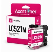 Compatible Brother LC-521 Magenta Cartucho de Tinta Pigmentada LC521M para Brother DCP-J1260W / DPC-J1310DW / DCP-J1360DW / DCP-J1460DW