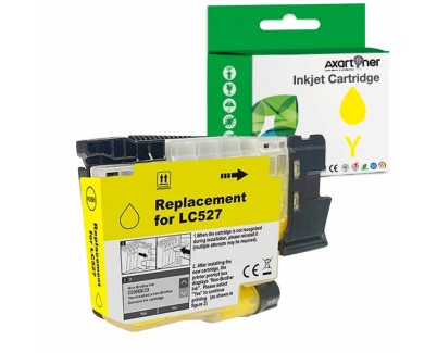 Compatible Brother LC-527 Amarillo Cartucho de Tinta Pigmentada LC527Y para Brother MFC-J4350DW / MFC-J4550DW