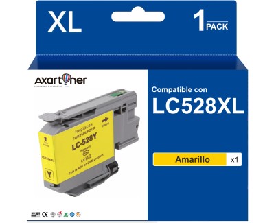 Compatible Brother LC-528XL Amarillo Cartucho de Tinta LC528XLY para Brother MFC-J6975DW MFC-J6977DW