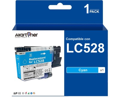 Compatible Brother LC-528 Cyan Cartucho de Tinta LC528C para Brother MFC-J6760DW MFC-J6960DW MFC-J6975DW MFC-J6977DW