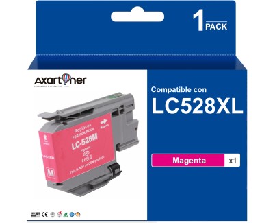 Compatible Brother LC-528XL Magenta Cartucho de Tinta LC528XLM para Brother MFC-J6975DW MFC-J6977DW