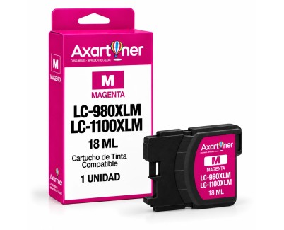 Compatible  Brother LC-980XL / LC-1100XL Magenta Cartucho de Tinta LC980M / LC1100M