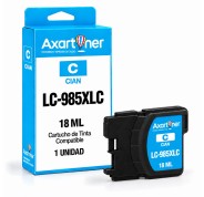 Compatible Brother LC-985XL Cyan Cartucho de Tinta LC985C