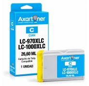 Compatible Brother LC1000XL / LC970XL Cyan Cartucho de Tinta LC-1000C / LC-970C