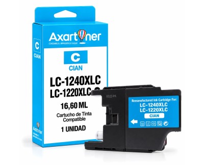 Compatible Brother LC1240XL / LC1220XL Cyan Cartucho de Tinta LC-1240C / LC-1220C