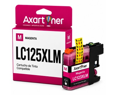 Compatible Brother LC125XL Magenta Cartuchos de Tinta LC-125XLM