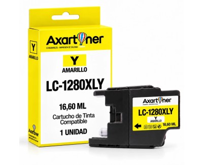 Compatible Brother LC1280XL Amarillo Cartucho de Tinta LC-1280XLY