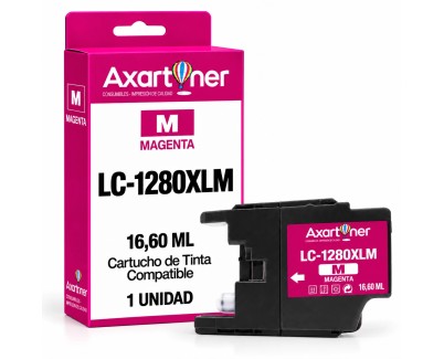 Compatible Brother LC1280XL Magenta Cartucho de Tinta LC1280XLM