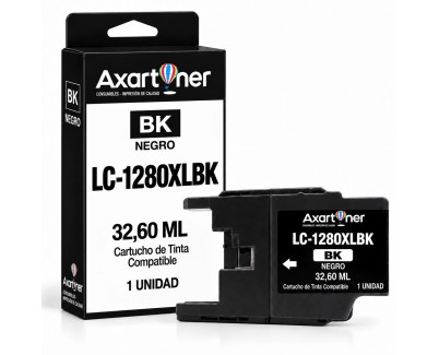 Compatible Brother LC1280XL Negro Cartucho de Tinta LC-1280XLBK