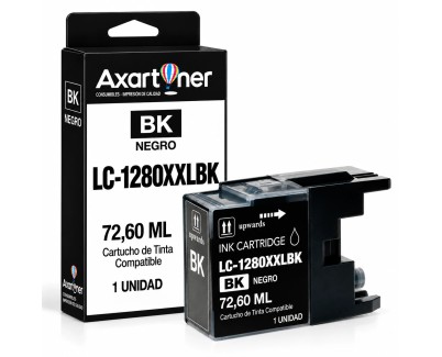 Compatible Brother LC1280XXL Negro Cartucho de Tinta LC-1280XXLBK