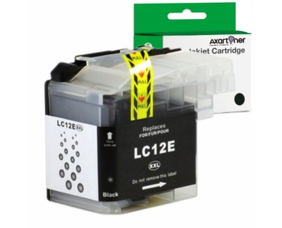 Compatible Brother LC12E Negro Cartucho de Tinta LC12EBK para MFC-J6925 DW