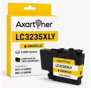 Compatible BROTHER LC3235XL / LC3233 Amarillo Cartucho de Tinta Pigmentada LC-3235XLY / LC-3233Y para DCP-J1100DW, MFC-J1300DW