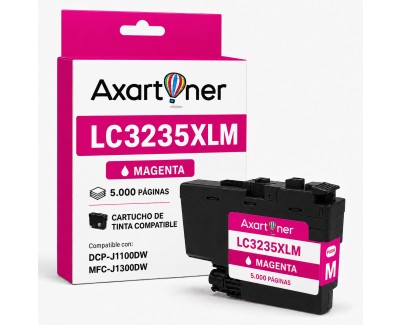 Compatible BROTHER LC3235XL / LC3233 Magenta Cartucho de Tinta Pigmentada LC-3235XLM / LC-3233M para DCP-J1100DW, MFC-J1300DW