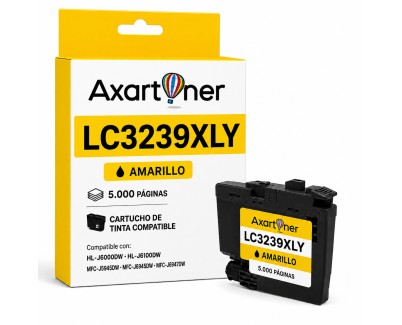 Compatible BROTHER LC3239XL Amarillo Cartucho de Tinta Pigmentada LC-3239XLY para HL-J6000DW HL-J6100DW MFC-J5945DW MFC-J6945DW MFC-J6947DW