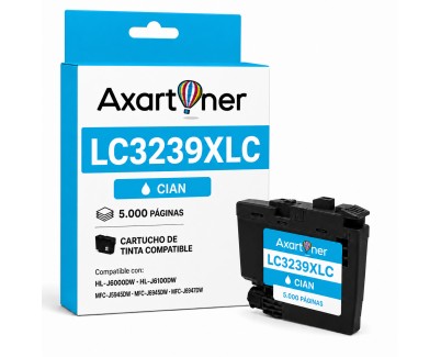 Compatible BROTHER LC3239XL Cyan Cartucho de Tinta Pigmentada LC-3239XLC para HL-J6000DW HL-J6100DW MFC-J5945DW MFC-J6945DW MFC-J6947DW