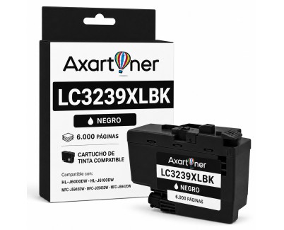 Compatible BROTHER LC3239XL Negro Cartucho de Tinta Pigmentada LC-3239XLBK para HL-J6000DW HL-J6100DW MFC-J5945DW MFC-J6945DW MFC-J6947DW