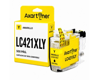 Compatible Brother LC421XL Amarillo Cartucho de Tinta - LC421XLY para Brother DCP-J1050DW / DCP-J1140DW / MFC-J1010DW
