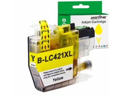 Compatible Brother LC421XL Amarillo Cartucho de Tinta - LC421XLY para Brother DCP-J1050DW / DCP-J1140DW / MFC-J1010DW