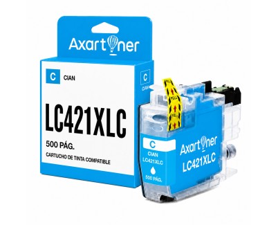 Compatible Brother LC421XL Cyan Cartucho de Tinta - LC421XLC para Brother DCP-J1050DW / DCP-J1140DW / MFC-J1010DW
