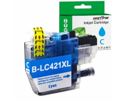 Compatible Brother LC421XL Cyan Cartucho de Tinta - LC421XLC para Brother DCP-J1050DW / DCP-J1140DW / MFC-J1010DW