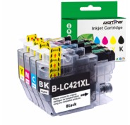 Compatible Brother LC421XL Pack de 4 Cartuchos de Tinta - LC421XLVAL para Brother DCP-J1050DW / DCP-J1140DW / MFC-J1010DW