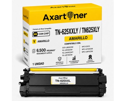 Compatible Brother TN-625XXL / TN-625XL Amarillo Cartucho de Toner TN625XXLY / TN625XLY / TN625Y para DCP-L8630CDW, HL-L8430CDW, HL-L8430CDWT, HL-L8570CDW, MFC-EX570, MFC-L8730CDW, MFC-L8970CDW