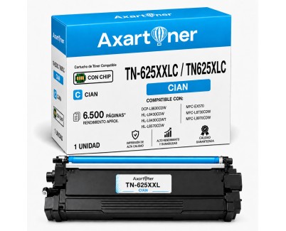 Compatible Brother TN-625XXL / TN-625XL Cyan Cartucho de Toner TN625XXLC / TN625XLC / TN625C para DCP-L8630CDW, HL-L8430CDW, HL-L8430CDWT, HL-L8570CDW, MFC-EX570, MFC-L8730CDW, MFC-L8970CDW