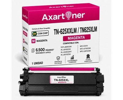 Compatible Brother TN-625XXL / TN-625XL Magenta Cartucho de Toner TN625XXLM / TN625XLM / TN625M para DCP-L8630CDW, HL-L8430CDW, HL-L8430CDWT, HL-L8570CDW, MFC-EX570, MFC-L8730CDW, MFC-L8970CDW