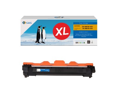 G&G Brother TN1050 XL Negro Cartucho de Toner Generico - Alta Capacidad/Jumbo