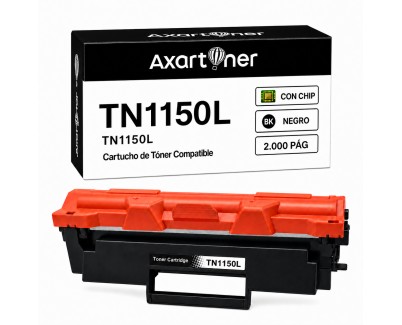 Compatible Brother TN1150L Negro Cartucho de Toner para Brother DCP-L1640W / DCP-L1642W / DCP-L1642WXL / DCP-L1660W / HL-L1240W / HL-L1242W / HL-L1242WXL