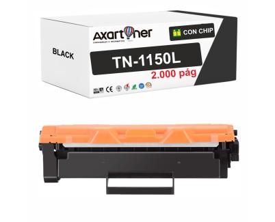 Compatible Brother TN1150L Negro Cartucho de Toner para Brother DCP-L1640W / DCP-L1642W / DCP-L1642WXL / DCP-L1660W / HL-L1240W / HL-L1242W / HL-L1242WXL