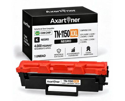 Compatible Brother TN1150XXL Negro Cartucho de Toner para Brother DCP-L1640W / DCP-L1642W / DCP-L1642WXL / DCP-L1660W / HL-L1240W / HL-L1242W / HL-L1242WXL