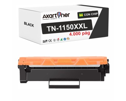 Compatible Brother TN1150XXL Negro Cartucho de Toner para Brother DCP-L1640W / DCP-L1642W / DCP-L1642WXL / DCP-L1660W / HL-L1240W / HL-L1242W / HL-L1242WXL