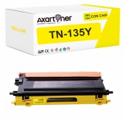 Compatible Brother TN135 / TN130 Amarillo Cartucho de Toner TN135Y / TN130Y para DCP-9040CN DCP-9042CDN DCP-9045CDN DCP-9045CN HL-4040CN HL-4050 HL-4050CDN HL-4050CDNLT HL-4070CDW MFC-9440CN MFC-9450CDN MFC-9450CDNLT MFC-9640CW MFC-9840 MFC-9840CDW