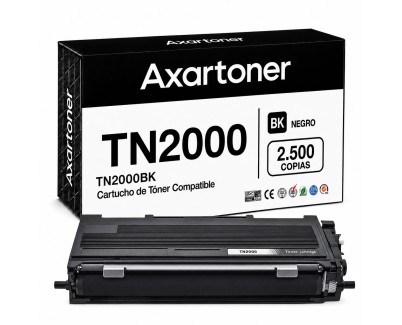 Compatible Brother TN2000 Negro Cartucho de Toner TN-2000 para DCP2010 DCP7010 DCP7020 DCP7025 FAX2820 FAX2825 FAX2920 HL2020 HL2030 HL2032 HL2035 HL2037 HL2040 HL2050 HL2070N