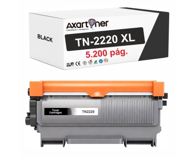 Compatible Brother TN2220 XL Negro Cartucho de Toner - Alta Capacidad/Jumbo para Brother MFC-7360N HL-2130 MFC-7460DN MFC-7860DW FAX-2840 FAX-2940 HL-2240 HL-2250DN HL-2135W DCP-7055 DCP-7055
