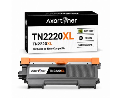 Compatible Brother TN2220 XL Negro Cartucho de Toner - Alta Capacidad/Jumbo para Brother MFC-7360N HL-2130 MFC-7460DN MFC-7860DW FAX-2840 FAX-2940 HL-2240 HL-2250DN HL-2135W DCP-7055 DCP-7055